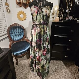 NWT Lane Bryant Strapless Tropical Print Dress